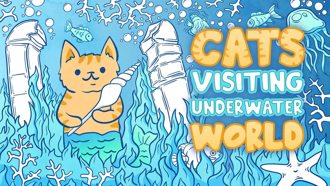 【美版】猫咪拜访海底世界 .Cats Visiting Underwater World-游糖YoTeb
