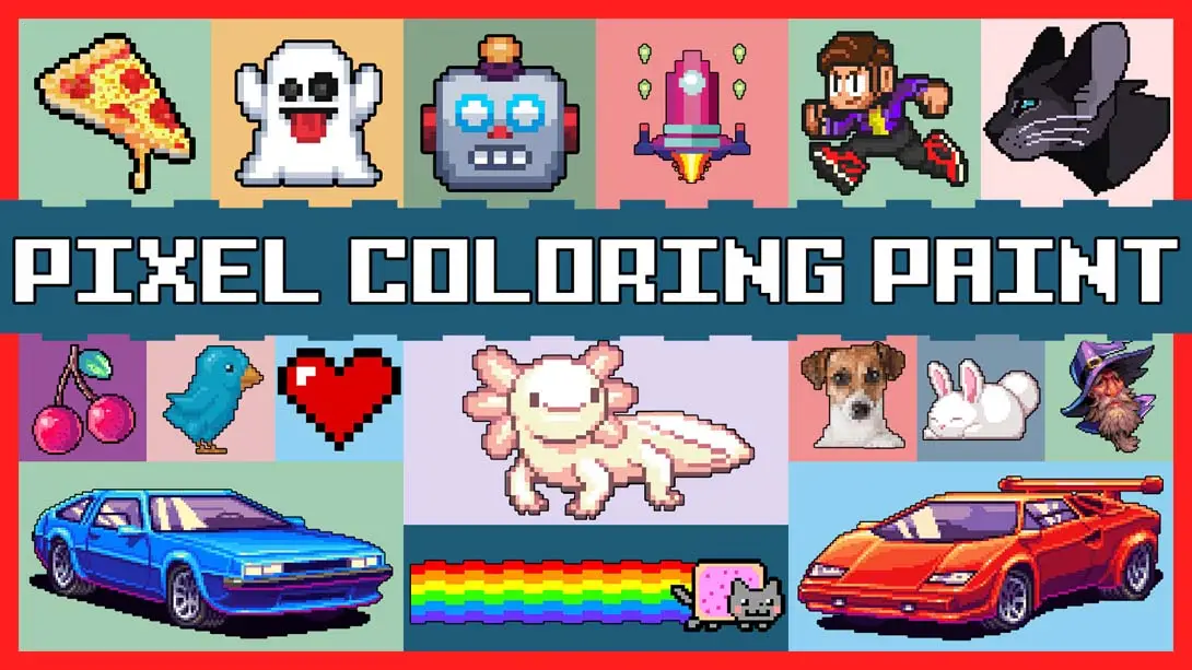 【美版】像素着色涂料 .Pixel Coloring Paint-游糖YoTeb
