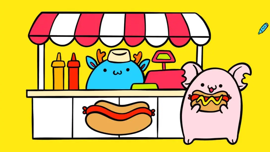 图片[1]-【美版】DRAW AND COLOR KAWAII-游糖YoTeb