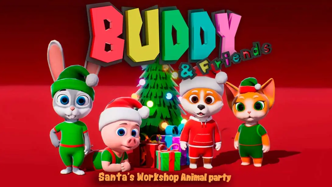 【美版】巴迪和朋友:圣诞老人的派对 Buddy & Friends: Santa’s Workshop Animal Party-游糖YoTeb
