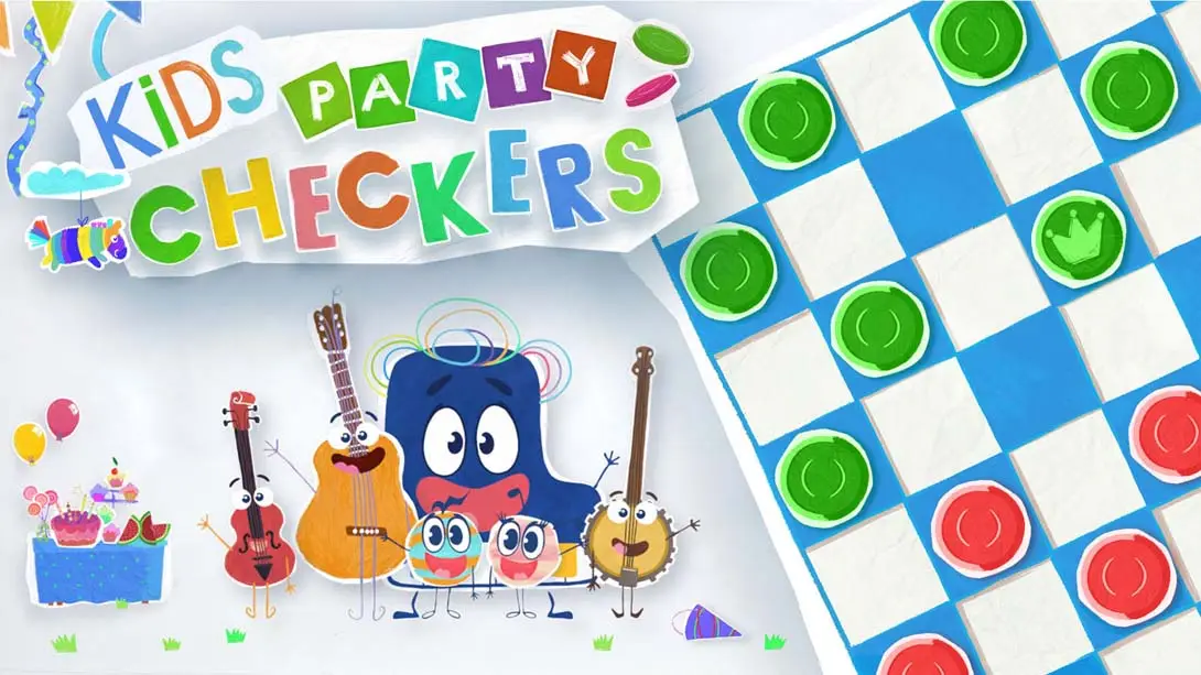【美版】儿童派对跳棋 .Kids Party Checkers-游糖YoTeb