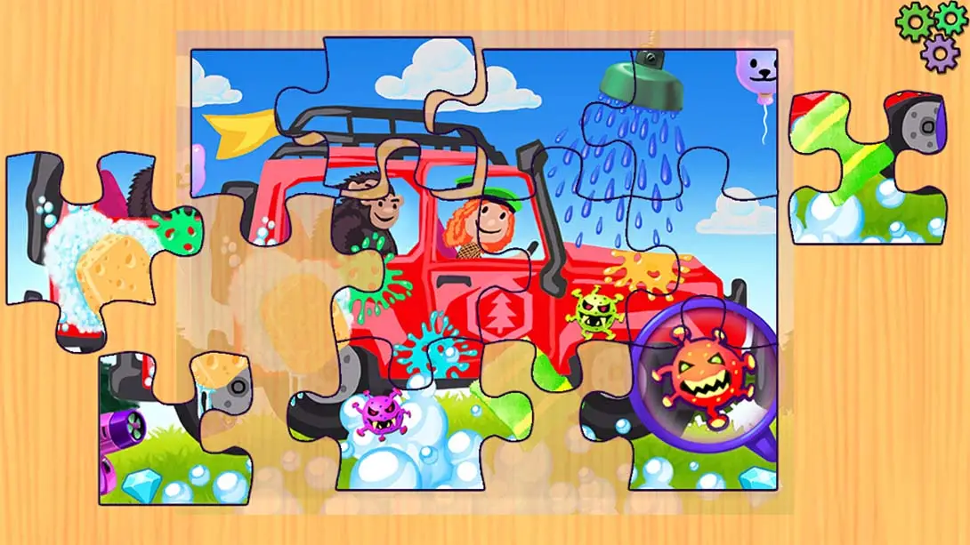 图片[1]-【美版】汽车拼图游戏 Cars Puzzles Game – Funny Car & Trucks Preschool Jigsaw Education Lea-游糖YoTeb