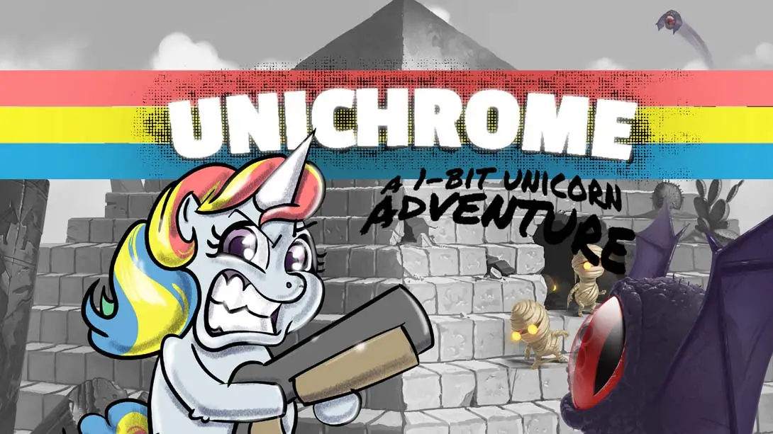 【美版】单色世界：1-bit 独角兽冒险 Unichrome: A 1-Bit Unicorn Adventure-游糖YoTeb