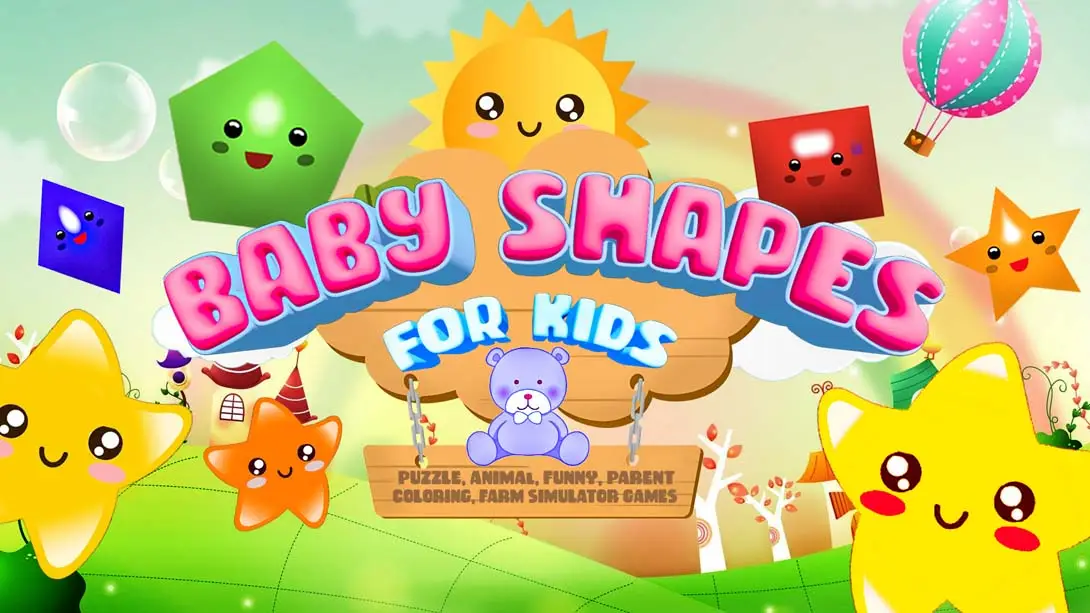 【美版】Baby Shapes for Kids-Puzzle,Animal,Funny,Parent,Coloring-游糖YoTeb
