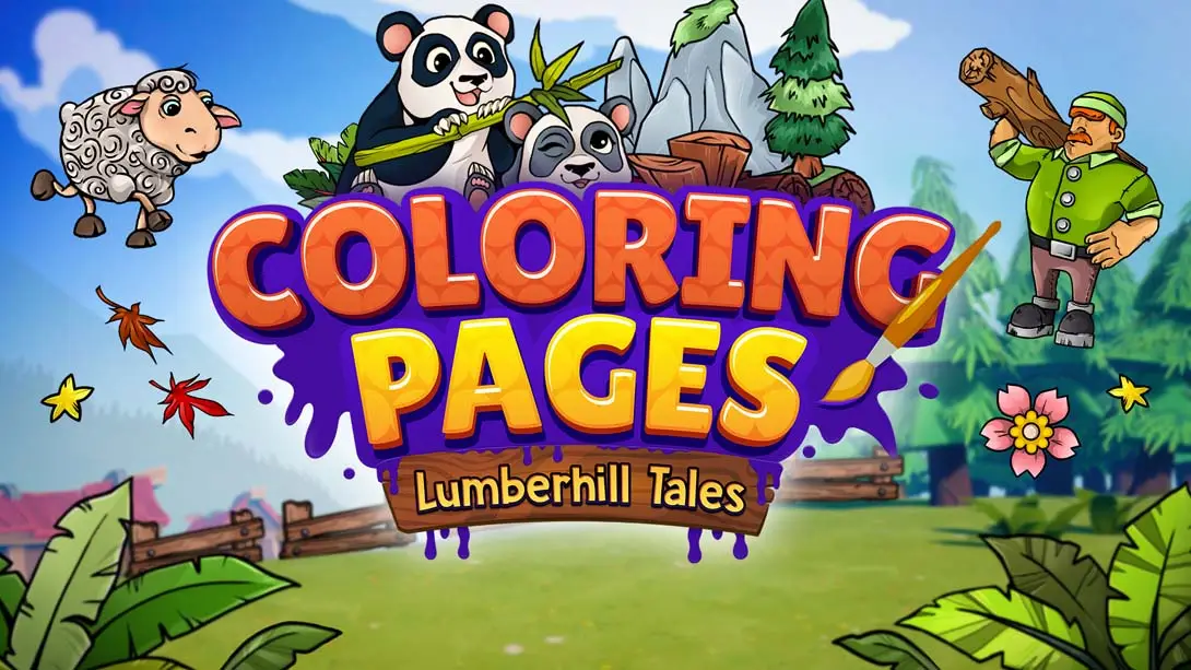 【美版】着色页:兰伯希尔故事 Lumberhill Tales: Coloring Pages-游糖YoTeb