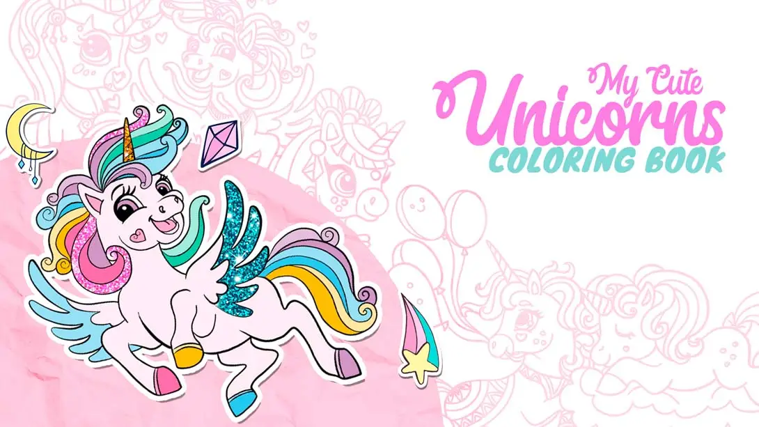 【美版】我可爱的独角兽涂色书 My Cute Unicorns – Coloring Book-游糖YoTeb