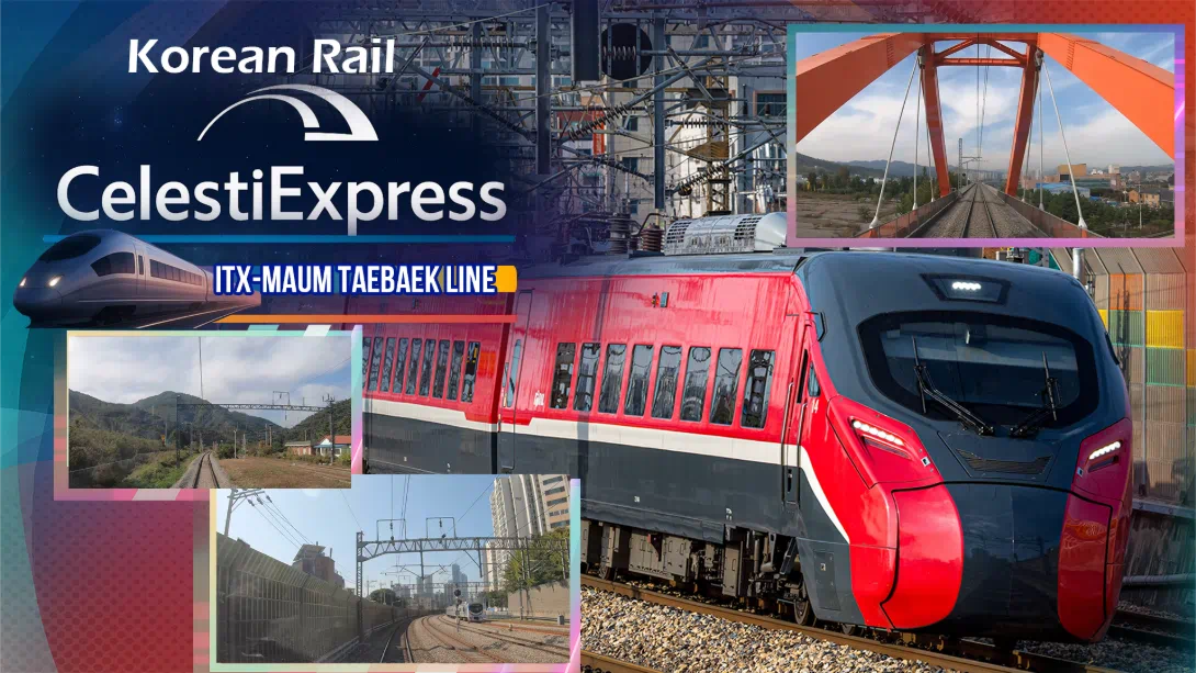 【美版】韩国铁路 Celesti特快 ITX-MAUM 太白线 .Korean Rail Celesti Express ITX-MAUM Taebaek Line-游糖YoTeb